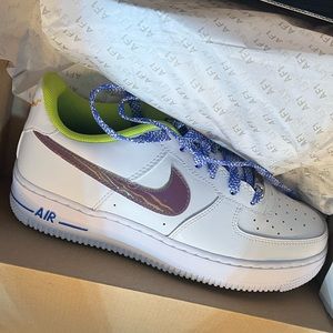 New White/multi color Nike Air Force 1 LV8